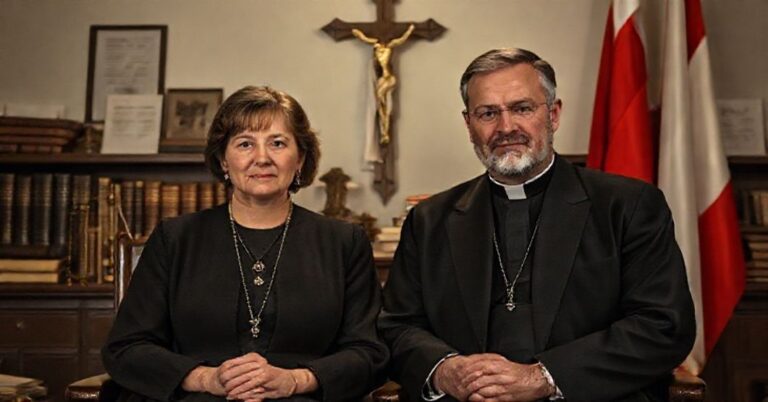 Portret Marii Kurowskiej i Michała Wójcika na tle skandalu Funduszu Sprawiedliwości