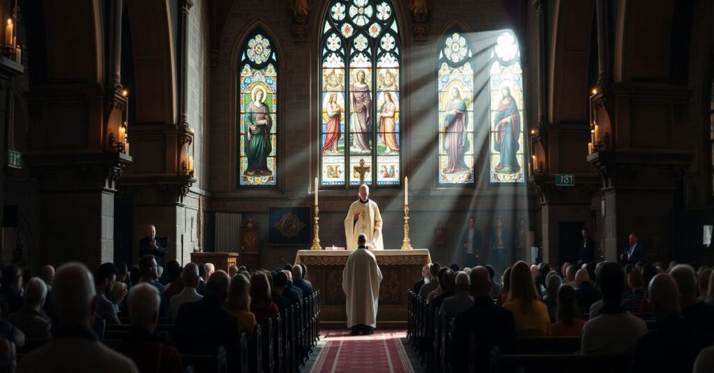 Sobór katolicki z tradycyjną liturgią Wielkiego Triduum Paschalnego