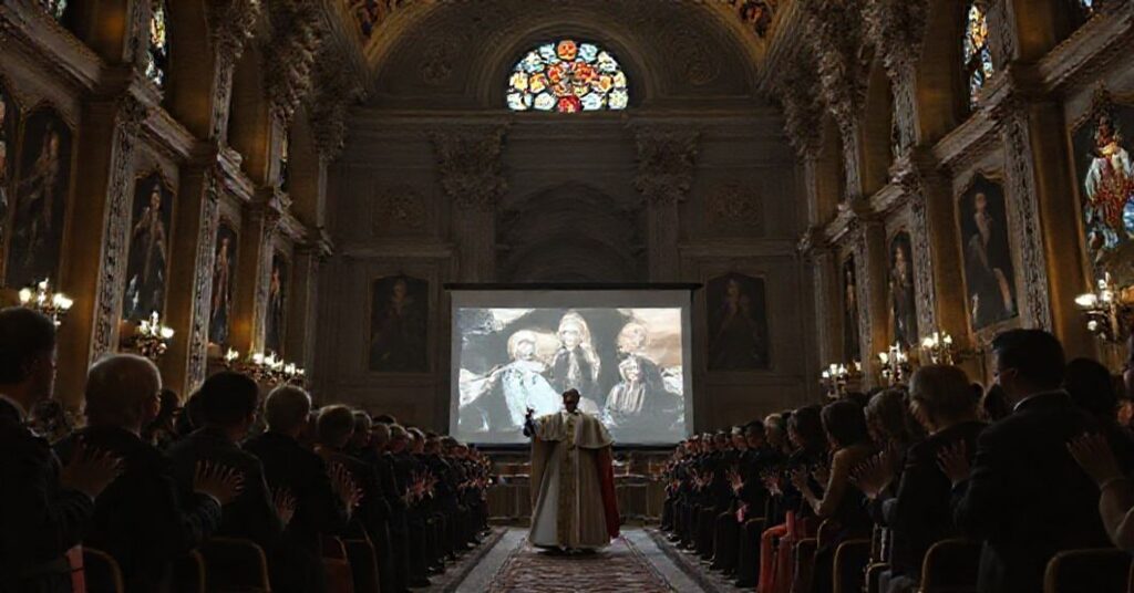 Sceśrokowane spotkanie 'Leona XIV' z Hollywoodzkimi aktorami w Watykanie 15 listopada 2025 roku