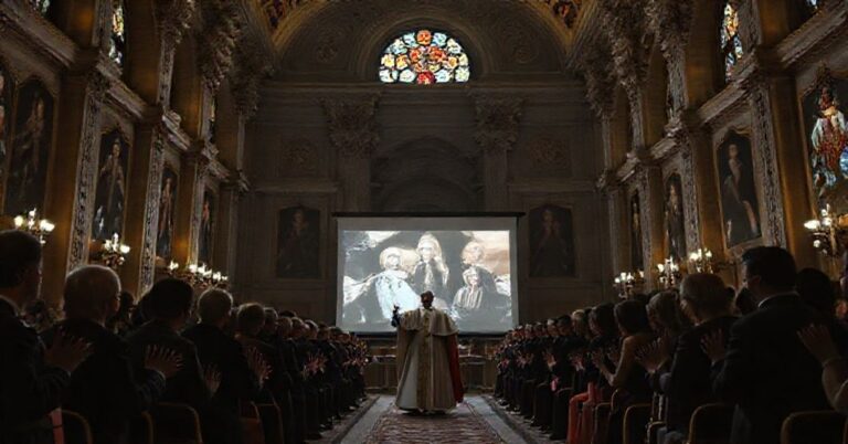 Sceśrokowane spotkanie 'Leona XIV' z Hollywoodzkimi aktorami w Watykanie 15 listopada 2025 roku