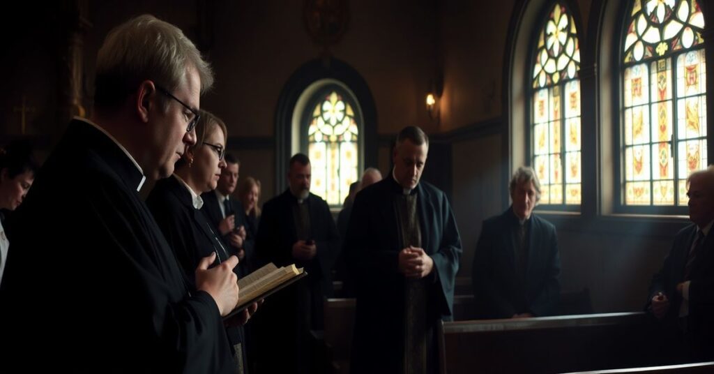 Światło w tradycyjnej kaplicy św. Katarzyny Aleksandryjskiej na Dworcu Głównego PKP we Wrocławiu podczas spowiedzi.