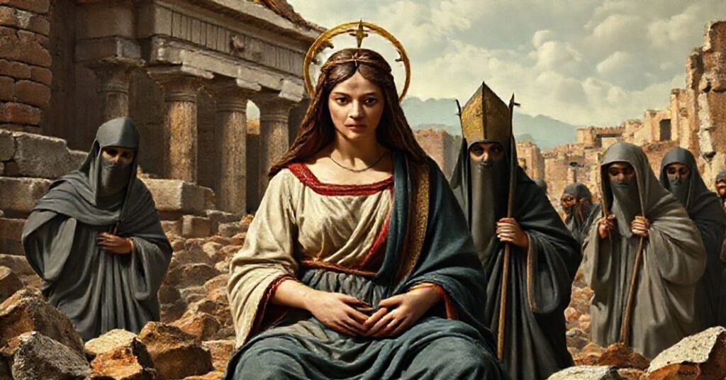 Św. Bibiana męczennica pod panowaniem Juliana Apostaty w Rzymie IV wieku