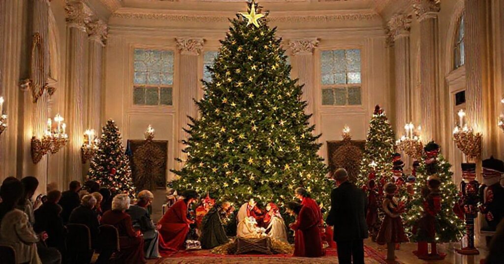 Tradycyjna scenografia Bożego Narodzenia w Białym Domu podczas kadencji Trumpa kontra apostackie dekoracje za kadencji Bidena