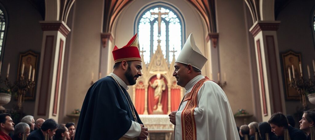 Święcenia kapłańskie diakonów Marka Dula i Kacpra Turka w katedrze rzeszowskiej pod przewodnictwem biskupa Jana Wątroby.