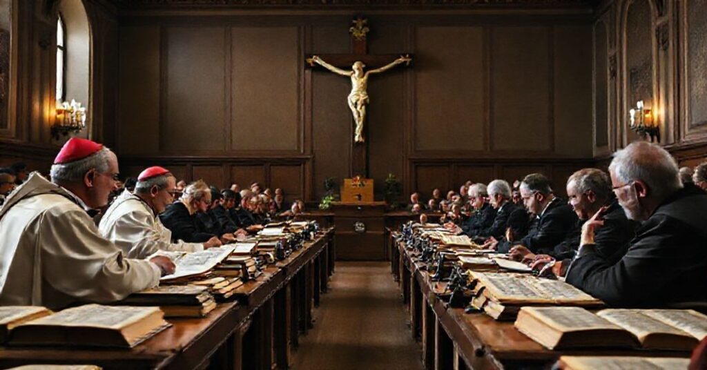 Sympozjum na rzekomym Papieskim Uniwersytecie Świętego Krzyża dotyczące rzekomej aktualizacji konstytucji Dei Verbum.