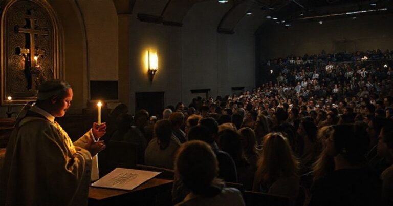 Tradycyjna msza święta w kontrast z synkretycznym spotkaniem młodzieży w Rzeszowie