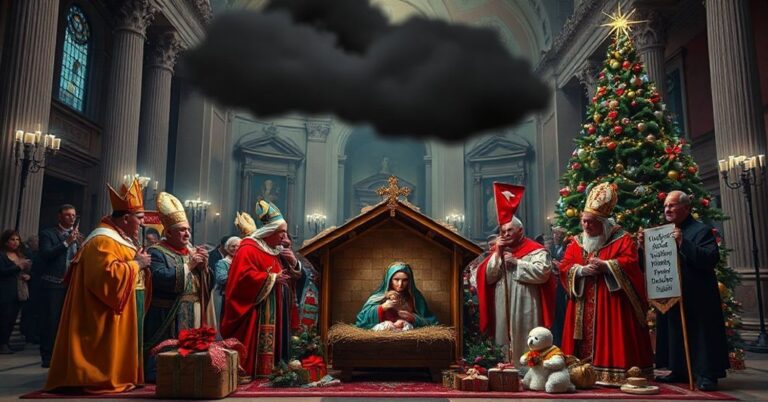 Smutna inscenizacja szopki w Watykanie z apostatycznymi elementami