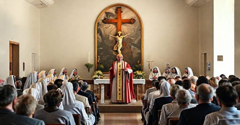 Szpitalny teatr apostazji: fałszywy papież Leo XIV mieszając islamskie i katolickie hasła w przemówieniu w szpitalu De la Croix w Bejrucie