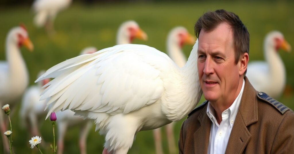 Timothy Radcliffe w ruinach Chersonia, otoczony żołnierzami. Scena symbolizuje redukcję Kościoła do naturalistycznego humanitaryzmu.