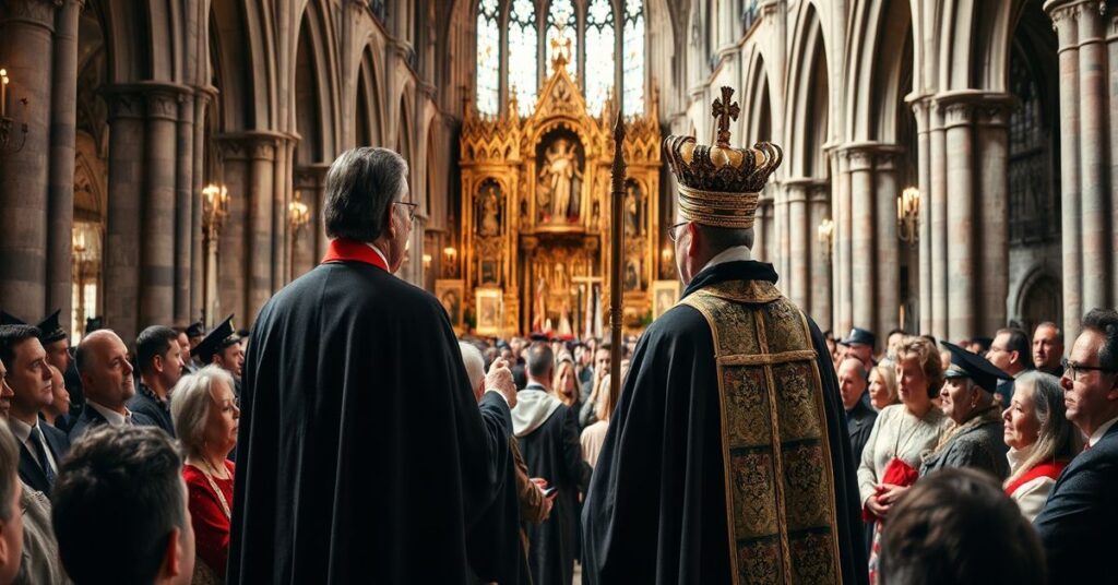 Sobór w Toledo podczas modernistycznej uroczystości bez Chrystusa-Króla