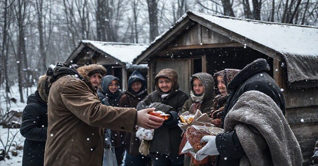 Ludzie mieszkający w altankach w Toruniu podczas zimy, otrzymują pomoc materialną od wolontariuszy Stowarzyszenia Serce Torunia.