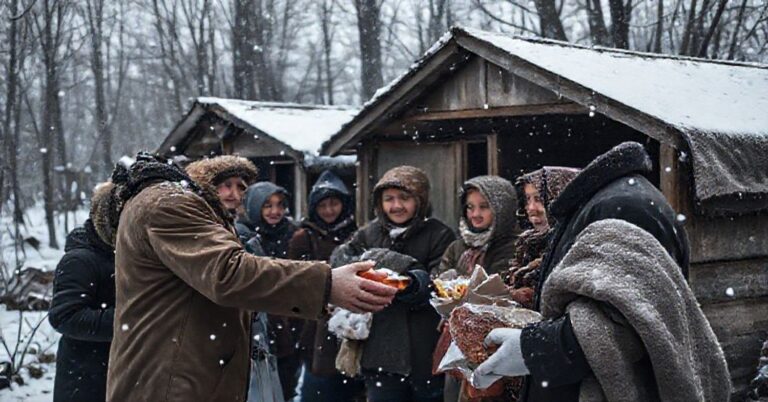 Ludzie mieszkający w altankach w Toruniu podczas zimy, otrzymują pomoc materialną od wolontariuszy Stowarzyszenia Serce Torunia.