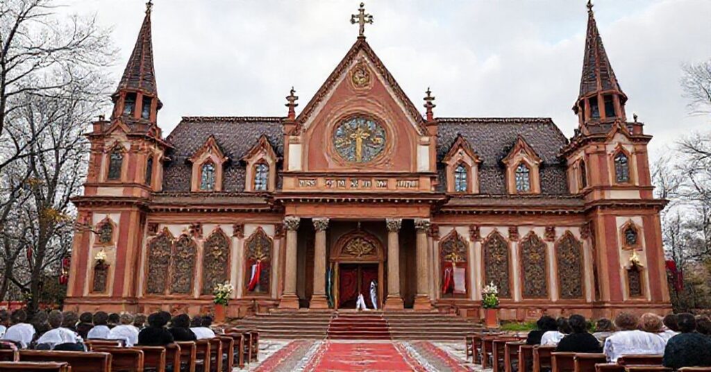 Staruszka nauczycielka religii w habitie protestuje przeciwko nowoczesnym zmianom w nauczaniu religii w szkole.