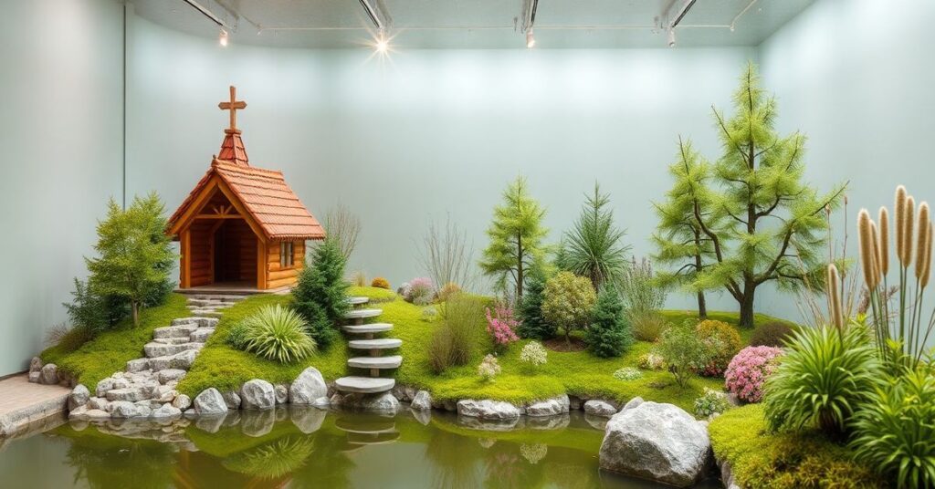 Staroobrzędowa msza święta w kaliskim sanktuarium. Tradycyjne ornaty i freski wnętrza kościoła.