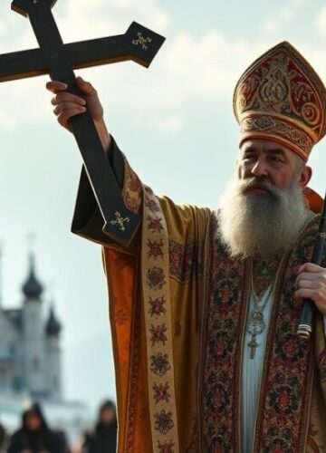 Tradycyjna Katolicka Pielgrzymka na Jasną Górę - Wierni w Modlitwie Realistyczne zdjęcie katolickiej pielgrzymki na Jasną Górę, ukazujące wiernych i kapłanów w modlitwie, podkreślające kult Matki Bożej w duchu tradycyjnej katolickiej pobożności.