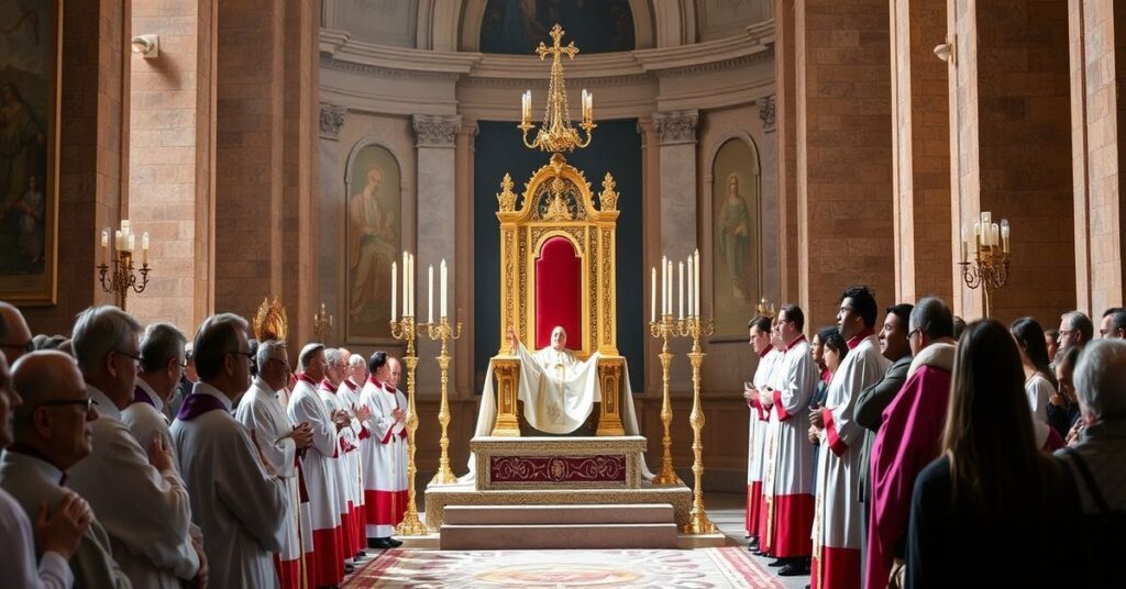 Tradycyjne katolickie nabożenie przeciwko handlowi ludźmi w Rzymie z participacją duchowieństwa tradycjonalistycznego i wiernych.