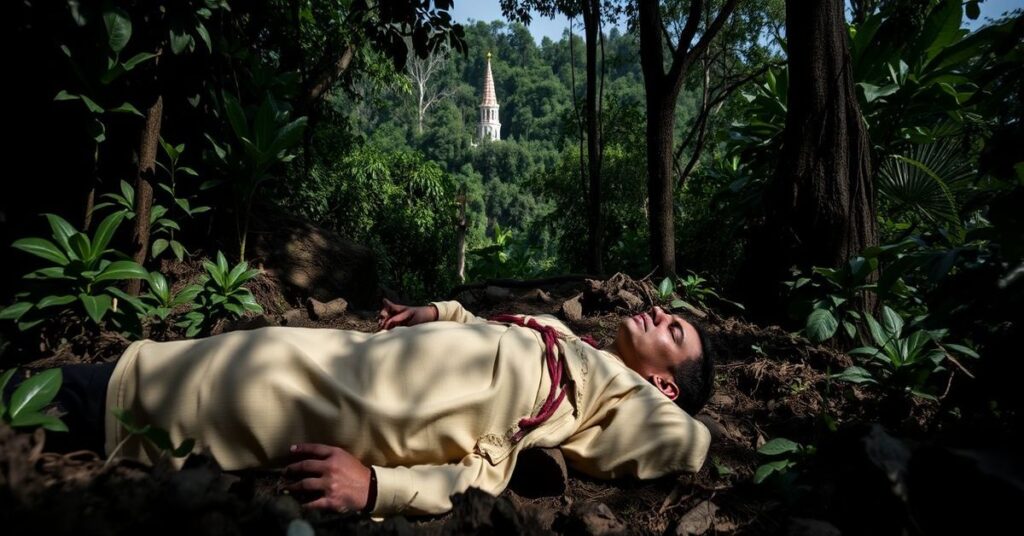 Tragiczne znalezisko zwłok 'księdza' Juana Manuela Zavala Madrigala w dżungli w pobliżu Laguny Verde w Chiapas
