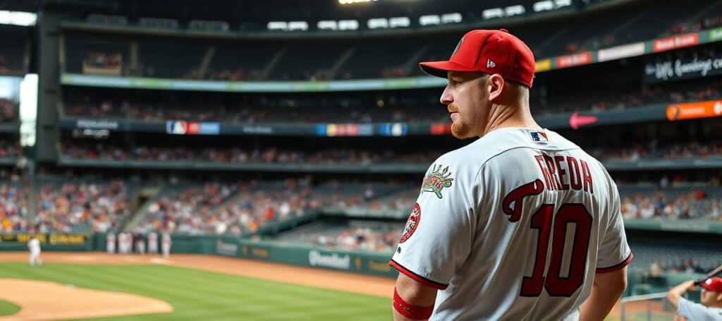 Trevor Williams, katolicki bejsbolista Washington Nationals, modli się przed kaplicą na stadionie baseballowym