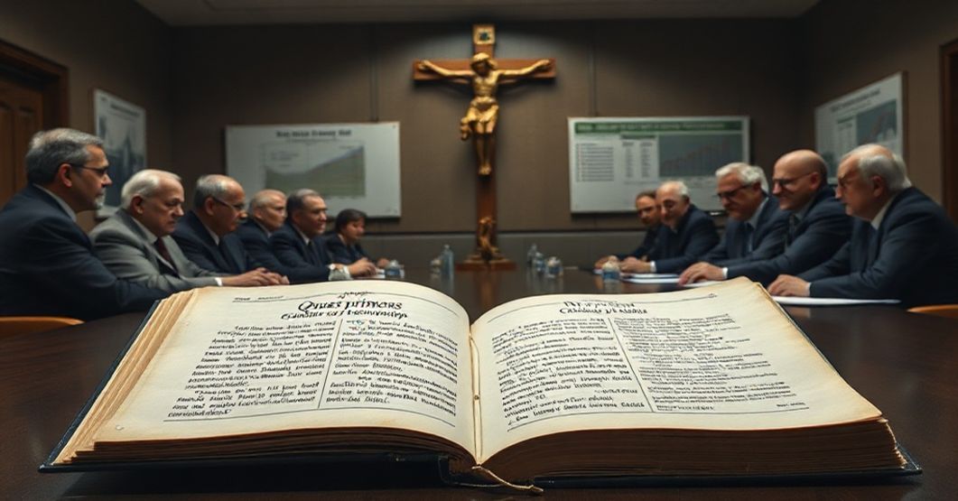 UE jako narzędzie globalistycznej utopii: krytyka świeckich priorytetów Grupa świeckich urzędników dyskutuje w nowoczesnym europejskim komitecie o globalistycznych priorytetach, ignorując nadprzyrodzony wymiar rzeczywistości.