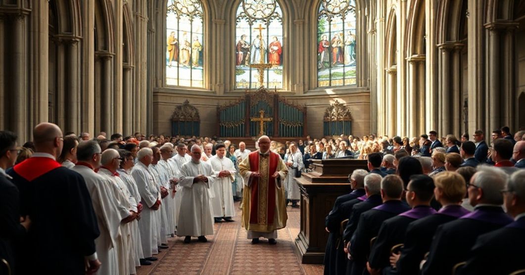 Uroczystość akademicka w UKSW z mieszaniną tradycji i modernizmu.