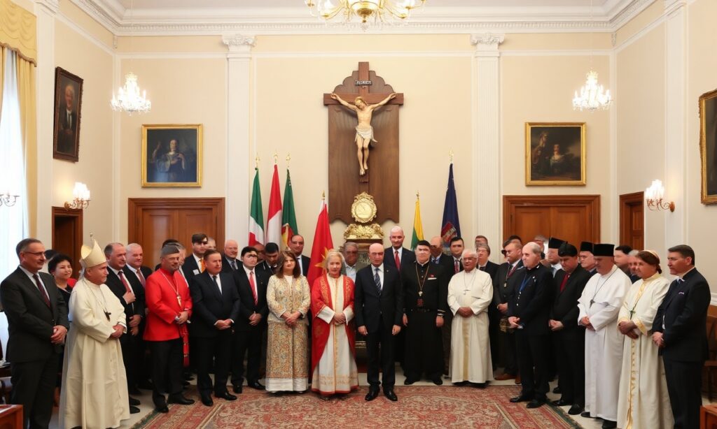 Uroczystość z okazji rocznicy Konstytucji 3 Maja w Ambasadzie RP przy Stolicy Apostolskiej w Rzymie