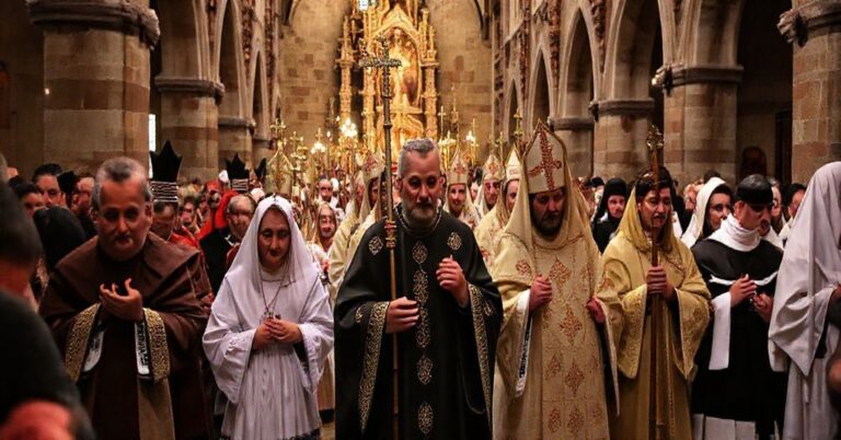 Uroczystość ku czci bł. Wincentego Kadłubka w Sandomierzu - procesja katolicka z relikwiami Świętego w tradycyjnym katolickim duchu.
