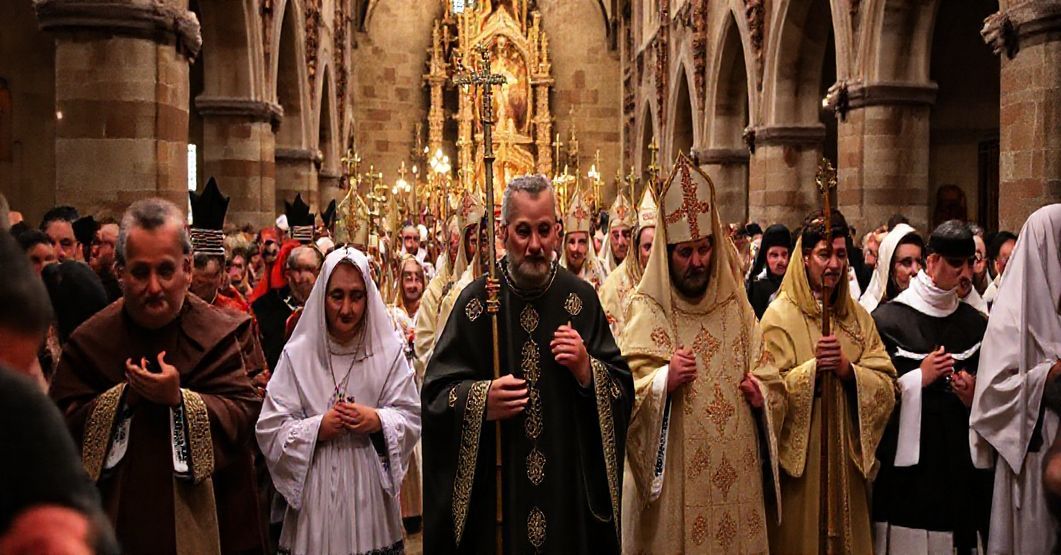 Uroczystość ku czci bł. Wincentego Kadłubka w Sandomierzu - procesja katolicka z relikwiami Świętego w tradycyjnym katolickim duchu.