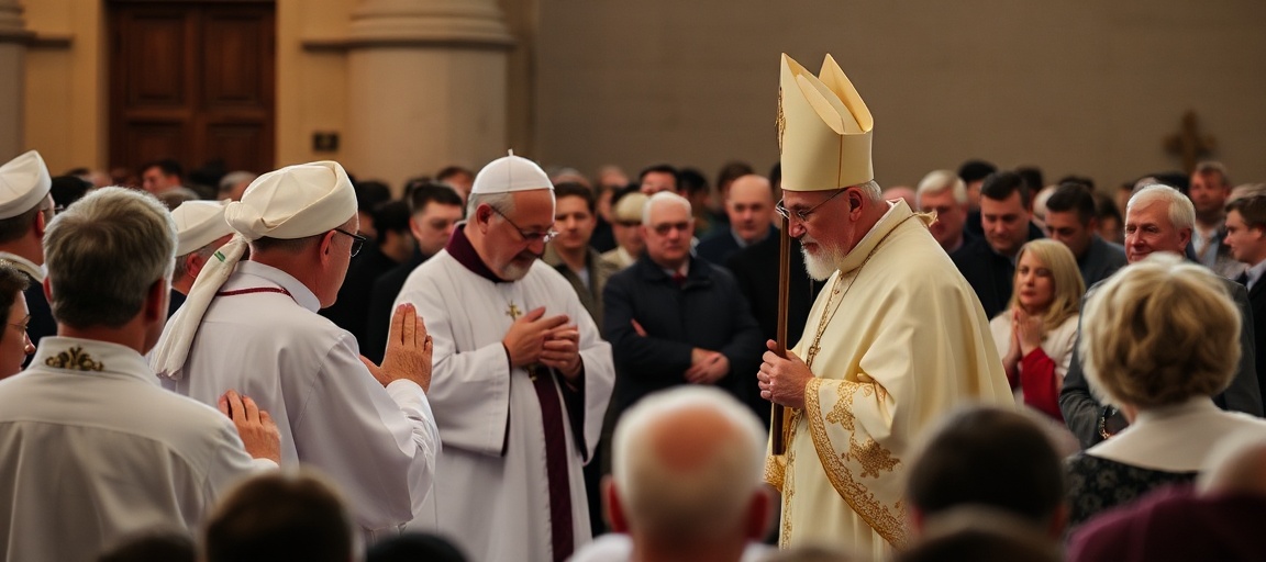 Uroczystość ku czci błogosławionego Wasyla Hopki w Hrabskim na Słowacji z udziałem biskupa Kurta Burnette i arcybiskupa Jonáša Maxima