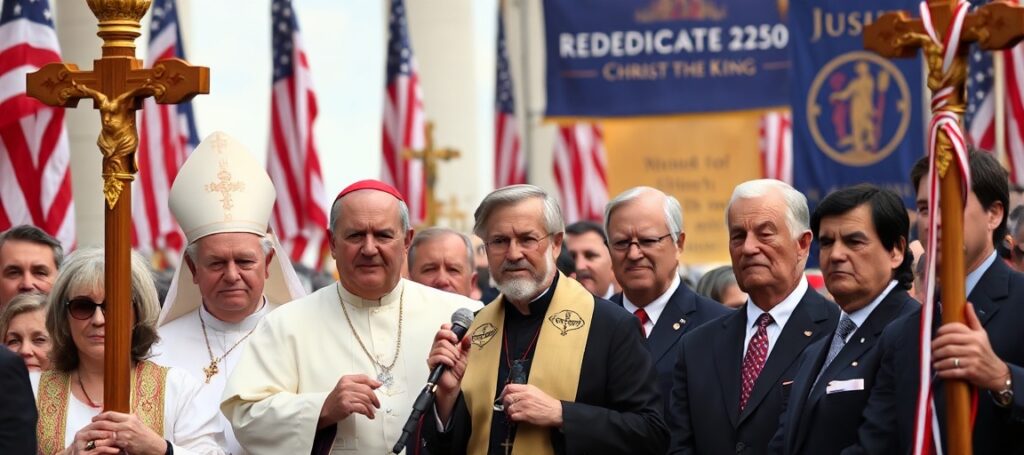 Uroczystość 'Rededicate 250' na National Mall w Waszyngtonie z udziałem przywódców USA i fałszywych hierarchów kościelnych