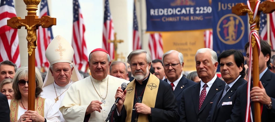 Uroczystość 'Rededicate 250' na National Mall w Waszyngtonie z udziałem przywódców USA i fałszywych hierarchów kościelnych