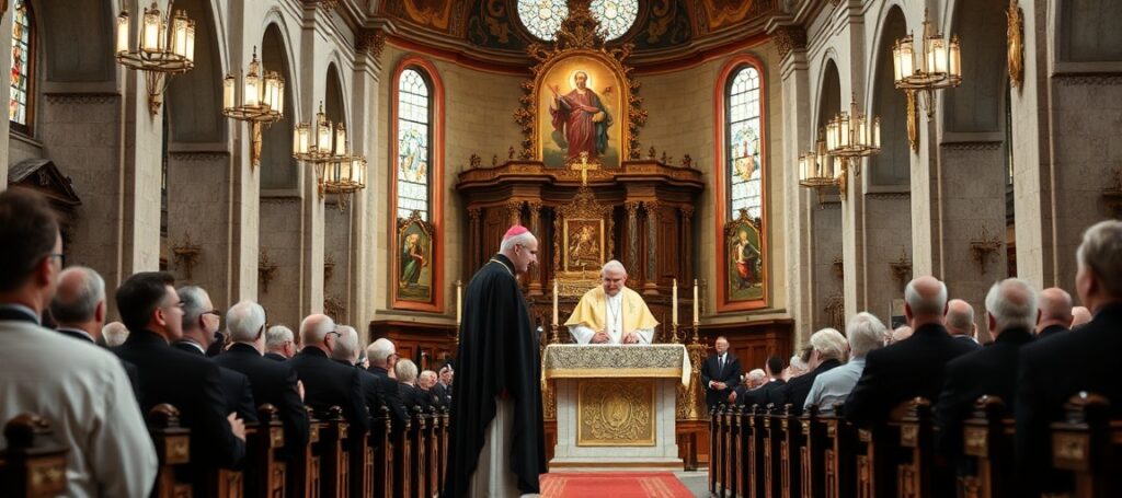 Uroczystość w kościele Najświętszego Zbawiciela w Warszawie z udziałem abp. Tadeusza Wojdy i nuncjusza abp. Antonio Guido Filipazziego