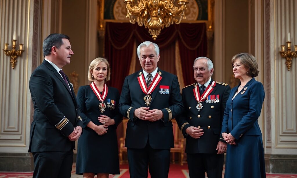 Uroczystość wręczenia Orderu Orła Białego przez Prezydenta Karola Nawrockiego na Zamku Królewskim w Warszawie 3 maja 2026 roku