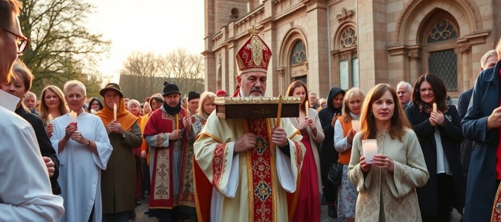 Uroczystości w Szczepanowie na cześć św. Stanisława Biskupa i Męczennika - procesja z relikwiami