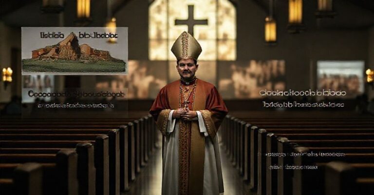 Tradcyjna katoliczka scena przedstawiająca fałszywy ekumenizm i odrzucenie misji zbawczej przez USCCB