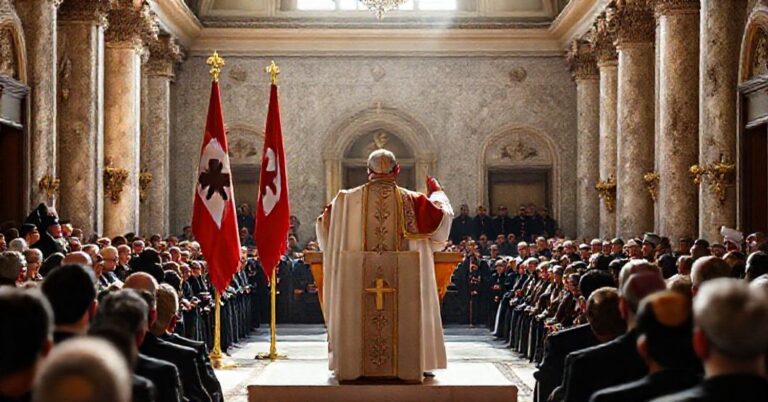 Solemne zdjęcie uzurpatora Leo XIV w Pałacu Prezydenckim w Baabda w Libanie