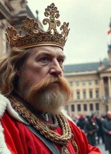 Leon XIV i sztuczna inteligencja - krytyka modernistycznej encykliki Uzurpator Leon XIV przed centrum technologicznym - krytyka modernistycznej encykliki o sztucznej inteligencji