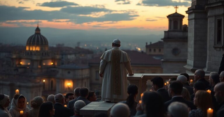 Uzurpator Leon XIV (Roberto Prevost) na balkonie Castel Gandolfo apeluje o pokój bez Chrystusa Króla