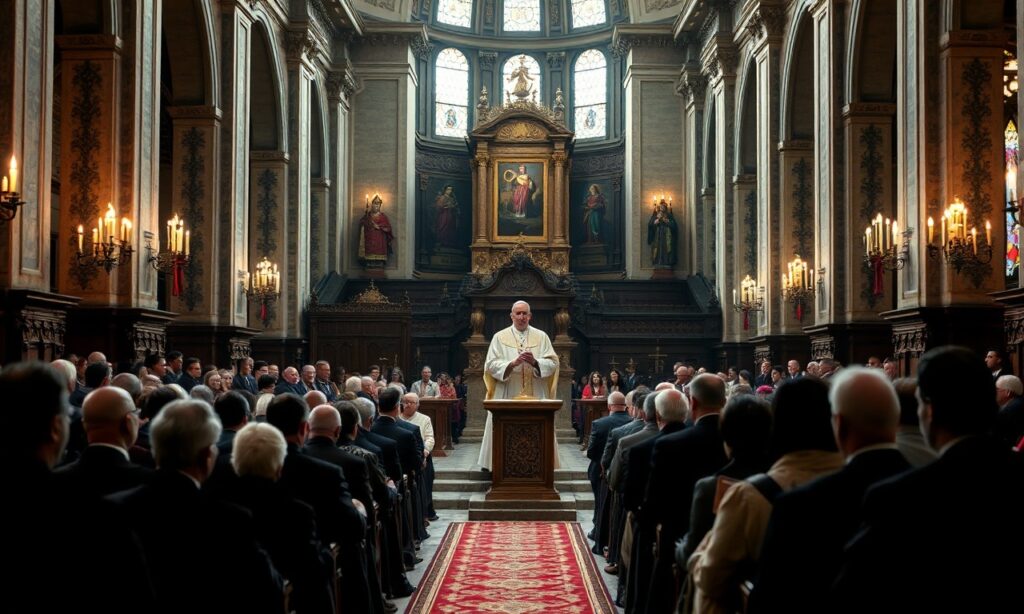 Uzurpator Leon XIV przemawia do przedstawicieli Papal Foundation w tradycyjnym kościele katolickim
