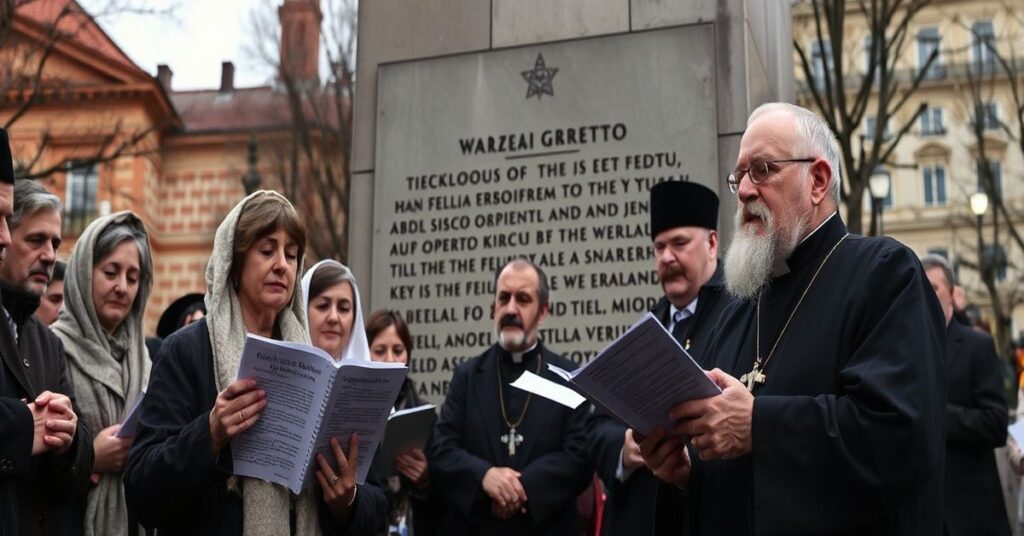 Warszawskie obchody Dnia Pamięci Ofiar Holokaustu z udziałem przedstawicieli "kurii metropolitalnej" w 2026 roku