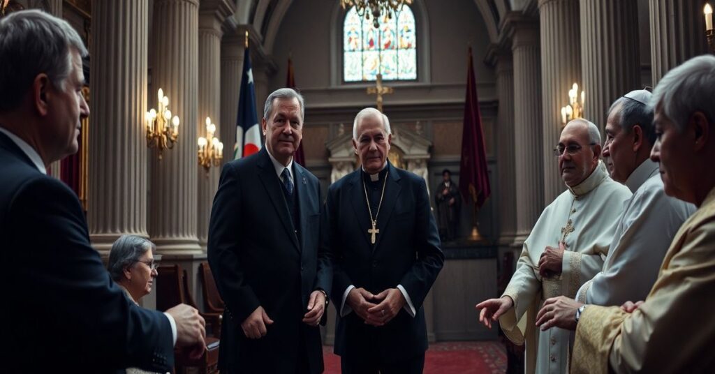 Wizerunek fałszywego przedstawiciela hierarchii kościelnej podczas wizyty dyplomatycznej w Bratysławie