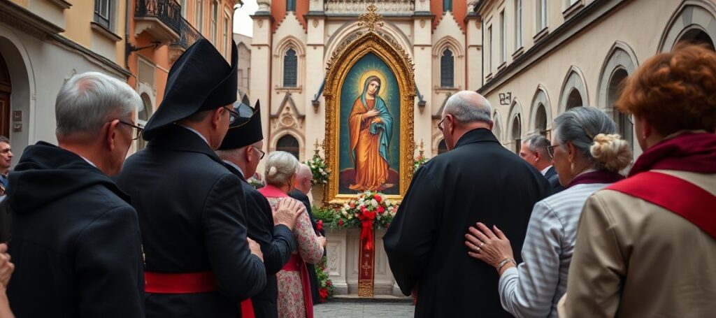 Sobótka tradycyjnych katolików podczas XIV Bydgoskiego Marsza dla Życia i Rodziny pod przewodnictwem biskupa Krzysztofa Włodarczyka.