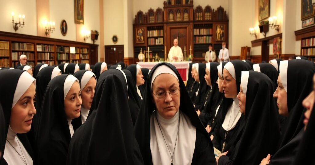 Zebranie zakonnic w Krakowie w 2026 roku, podczas którego promuje się herezję psychologizacji wiary.