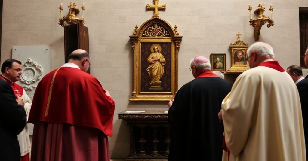 Ceremonia zamknięcia Drzwi Świątecznych w bazylice Santa Maria Maggiore z udziałem fałszywych hierarchów kościelnych.