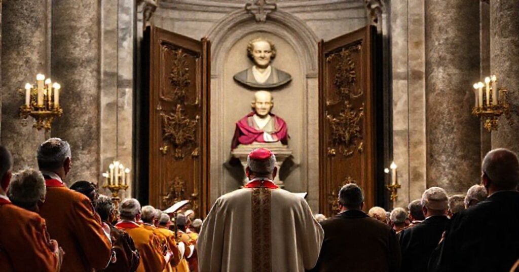 Ceremonia zamknięcia Drzwi Świętych w Bazyliki Matki Bożej Większej w Rzymie z Kardynałem Rolandasem Makrickasem głoszącym homilię pełną modernistycznych frazesów.