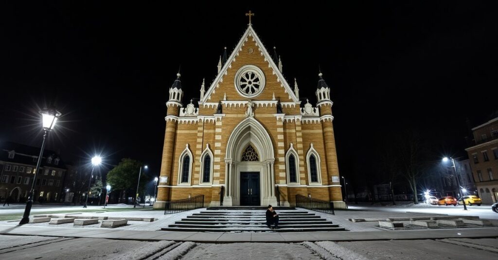 Zamknięty katolicki kościół w Pittsburghu symbolizujący apostazję posoborową.