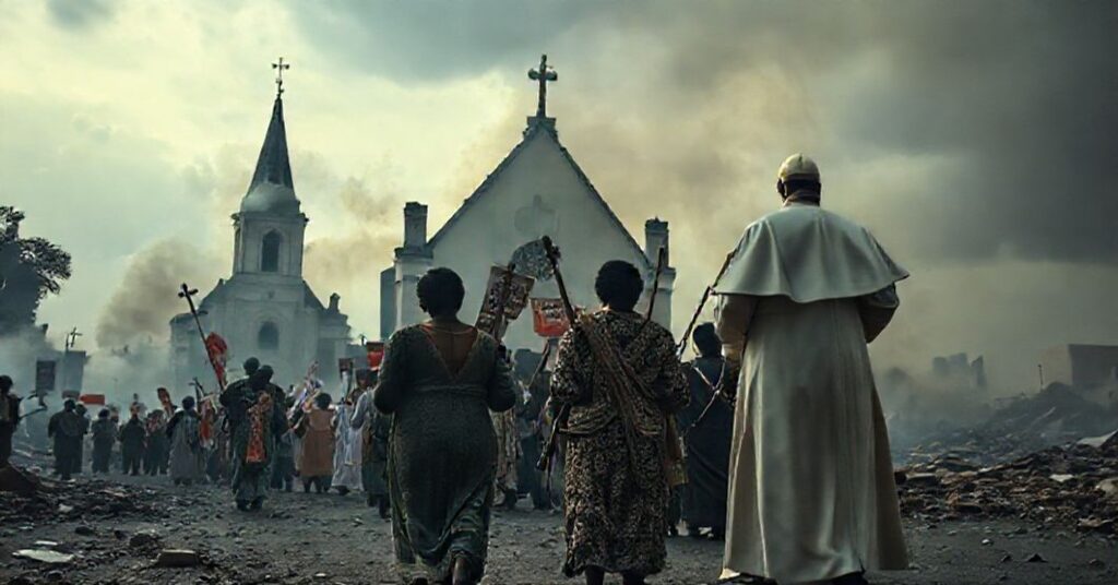 Pogrom chrześcijański w Nigerii: procesja katolicka wśród ruin ze śmiertelnością w tle i bezczynnością Watykanu