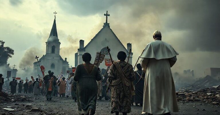 Pogrom chrześcijański w Nigerii: procesja katolicka wśród ruin ze śmiertelnością w tle i bezczynnością Watykanu