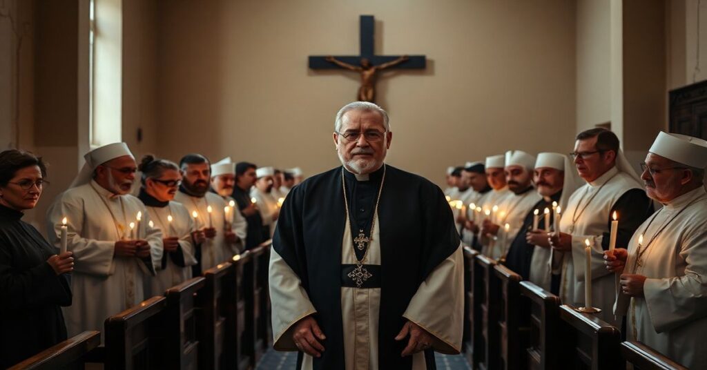 Zjeżdżanie paschalne duszpasterzy w Białymstoku z abp. Józefem Guzdkiem w Centrum Kościelna 1A