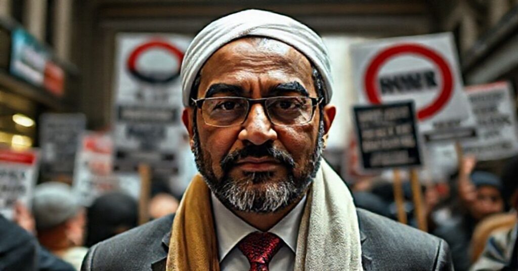 Portret Zohrana Mamdaniego, muzułmańskiego imigranta wybranego na burmistrza Nowego Jorku